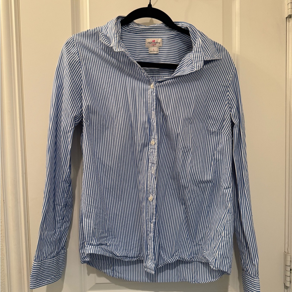Blue striped Jcrew button down